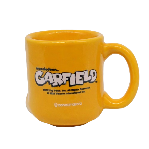 Caneca Garfield Alto Relevo