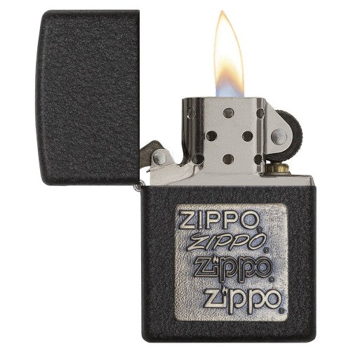 Isqueiro Zippo Preto Rugoso