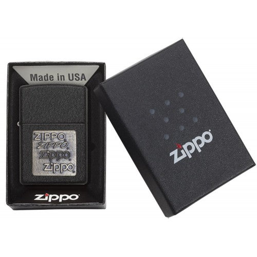 Isqueiro Zippo Preto Rugoso