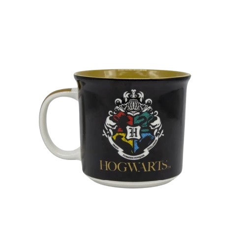 Caneca Hogwarts Dourada