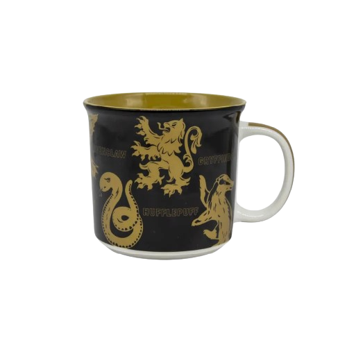 Caneca Hogwarts Dourada