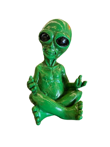 Alien Verde Médio Posição de Lótus