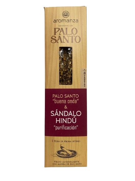 Incenso Sandalo Hindú 8 Varetas Aromanza