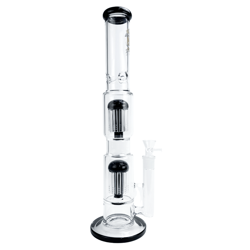 Bong Vidro Abduzido Gold Line Grande Honey Ice 2 Preto