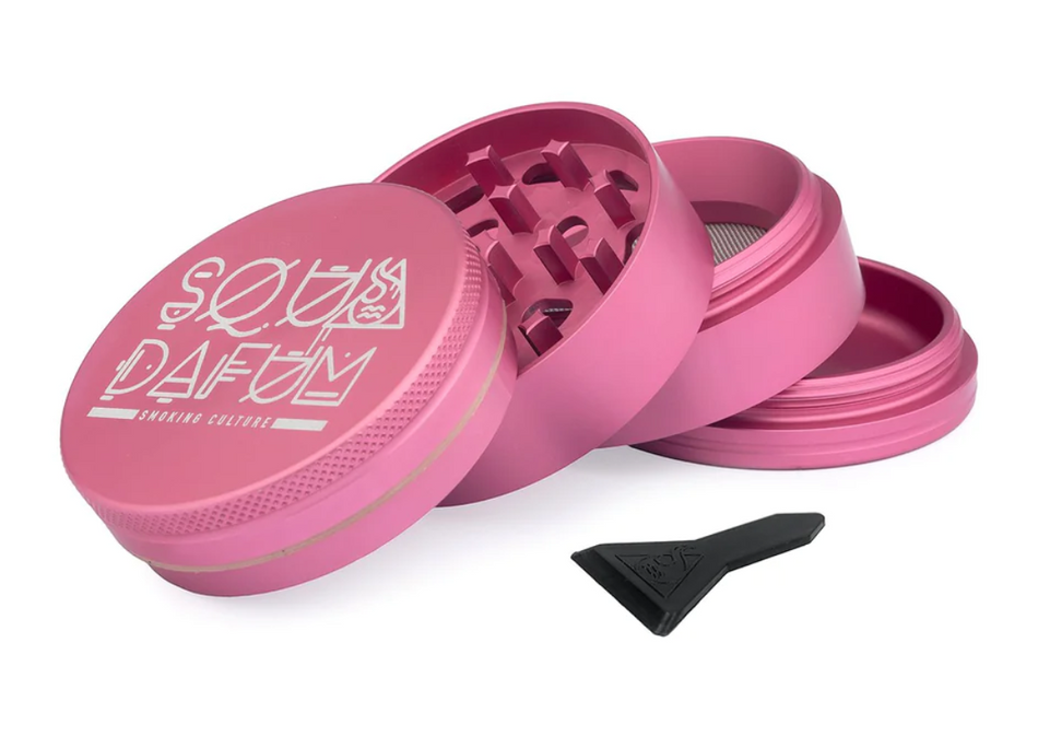 Dichavador Rosa Grinder Pro 4 Partes Squadafum