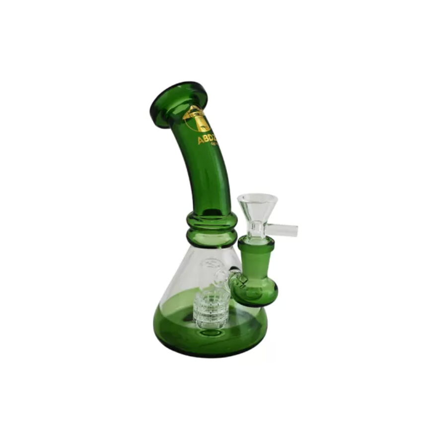 Bong De Vidro Abduzido Gold Pequeno Verde