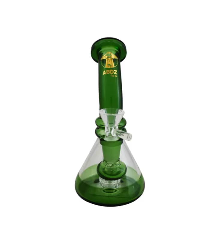 Bong De Vidro Abduzido Gold Pequeno Verde