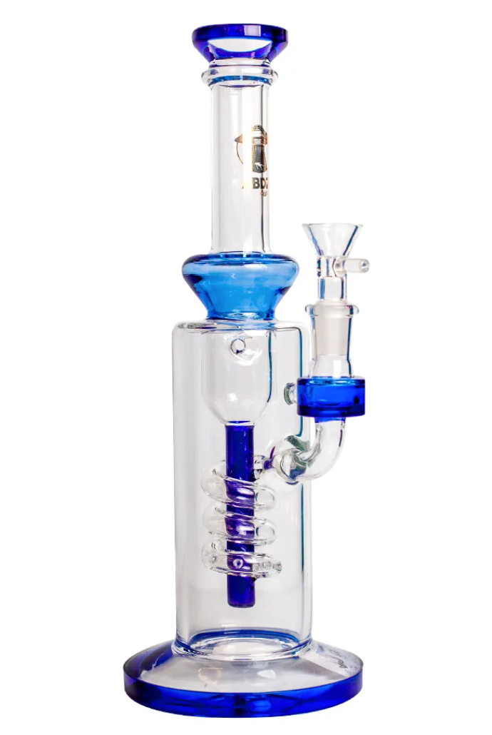 Bong de Vidro Abduzido Gold Line Diamond Azul