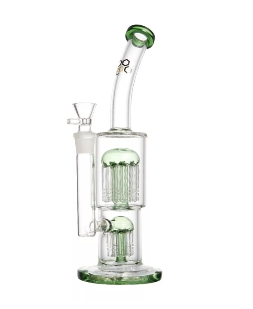 Bong De Vidro Cultura Dab Original Vidro Verde