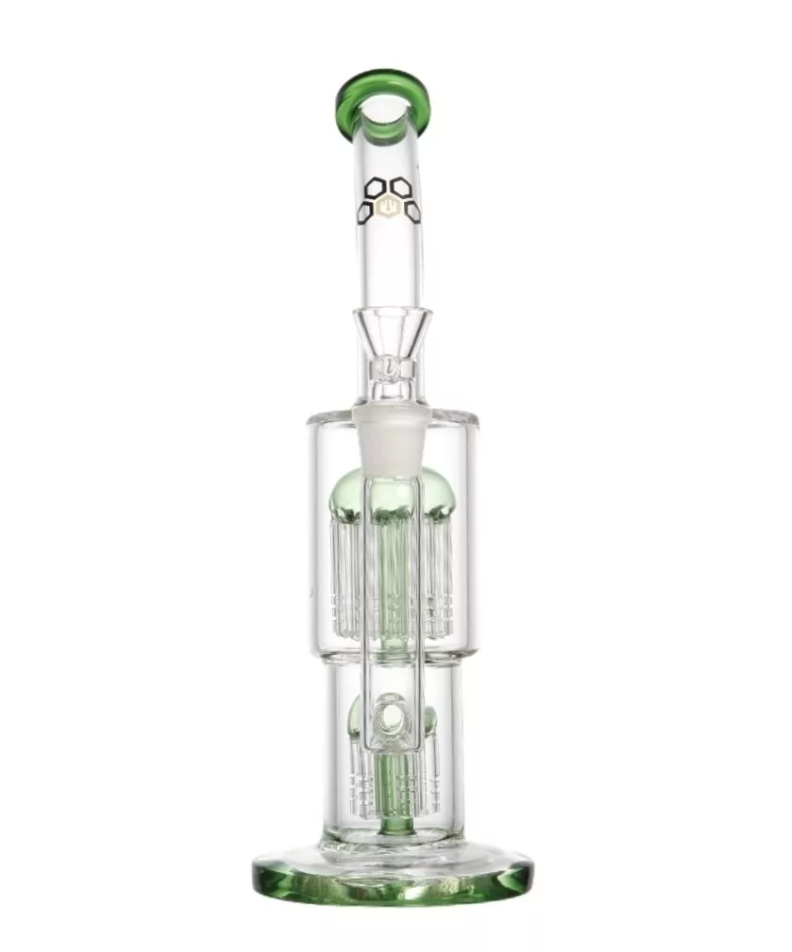 Bong De Vidro Cultura Dab Original Vidro Verde