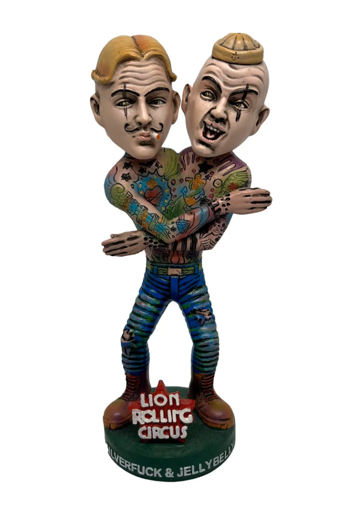 Boneco SilverFuck & JellyBelly Bobblehead Lion Rolling Circus