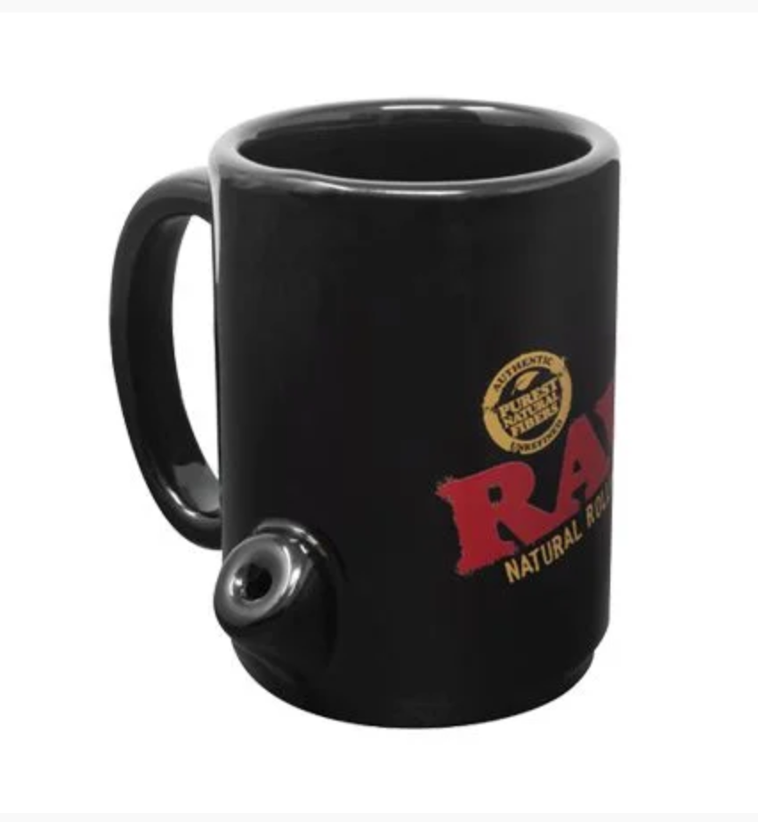 Caneca Raw Preta WAKE UP & BAKE UP