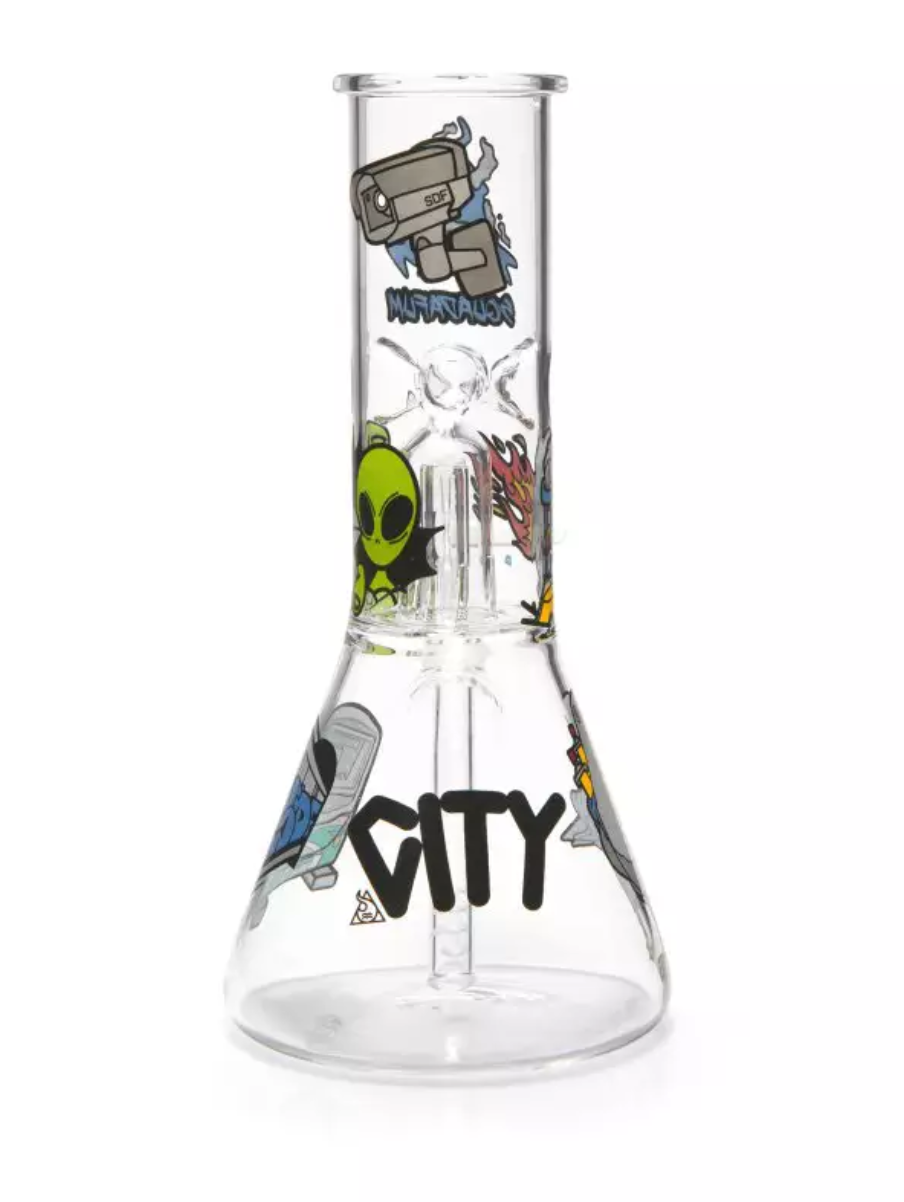 Bong de Vidro Squadafum Ice Percolator City