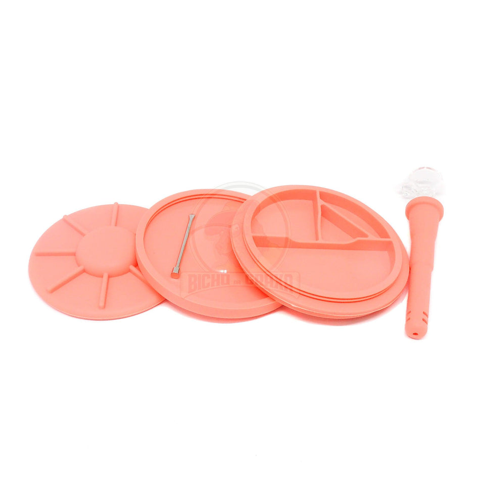 Bong Silicone Desmontável SlowBurning Rosa