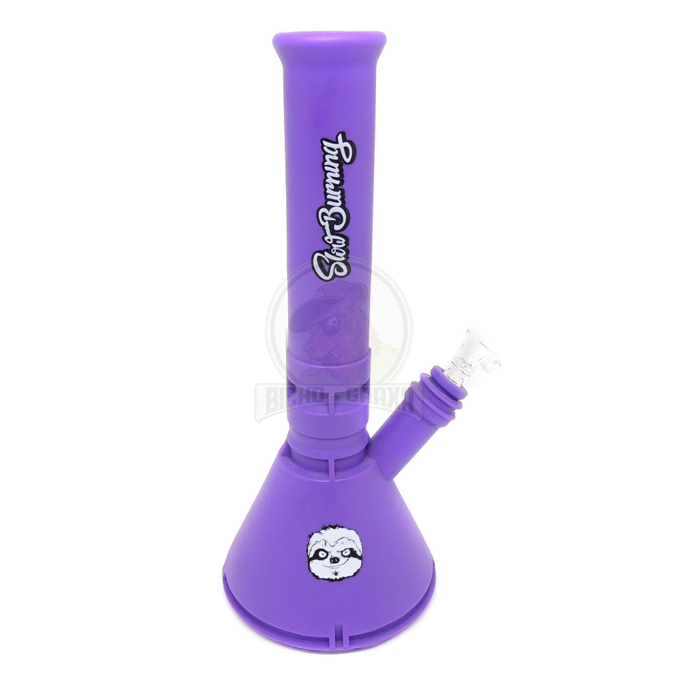 Bong Silicone Desmontável SlowBurning Roxo