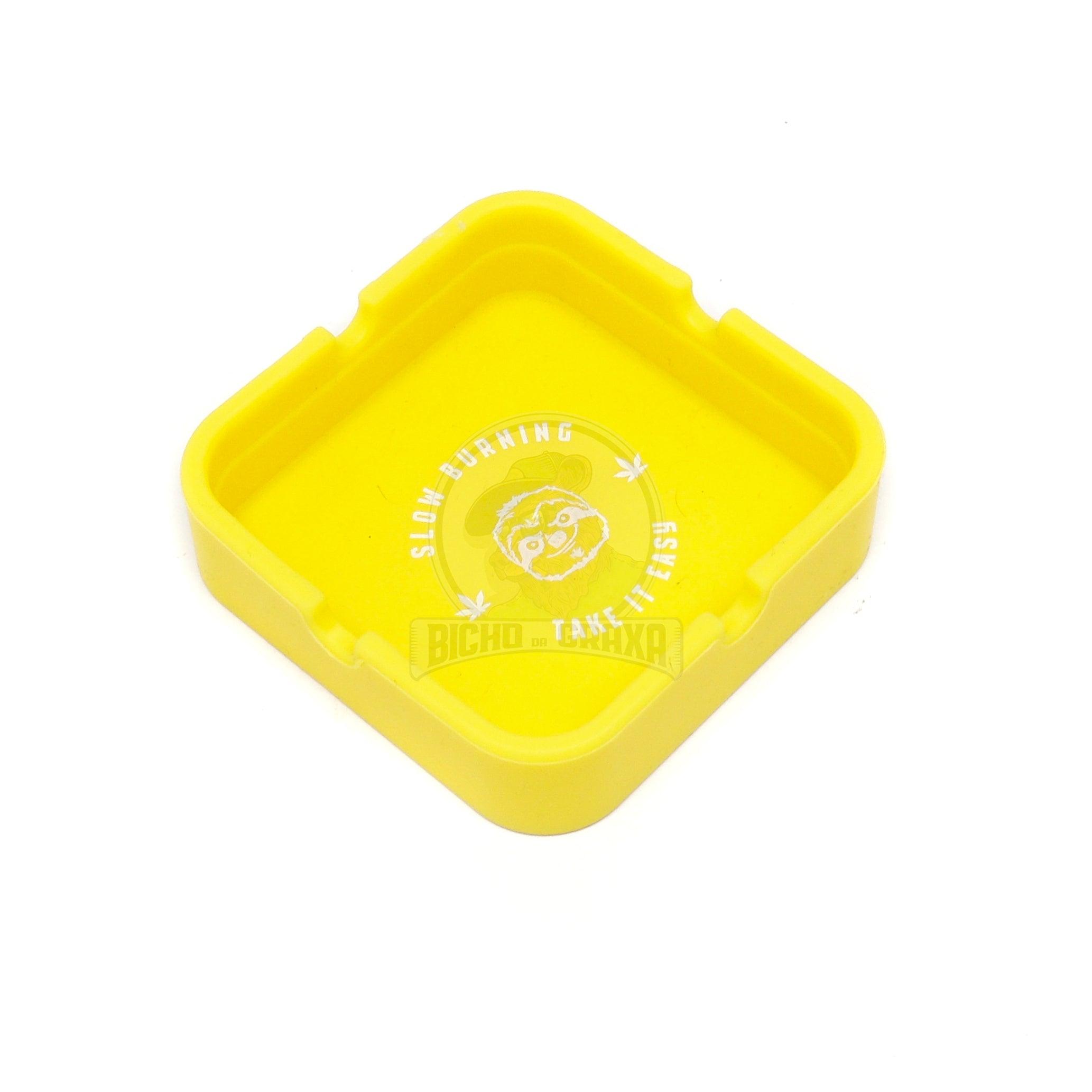 Cinzeiro Silicone Pequeno Amarelo SlowBurning - Bicho da Graxa