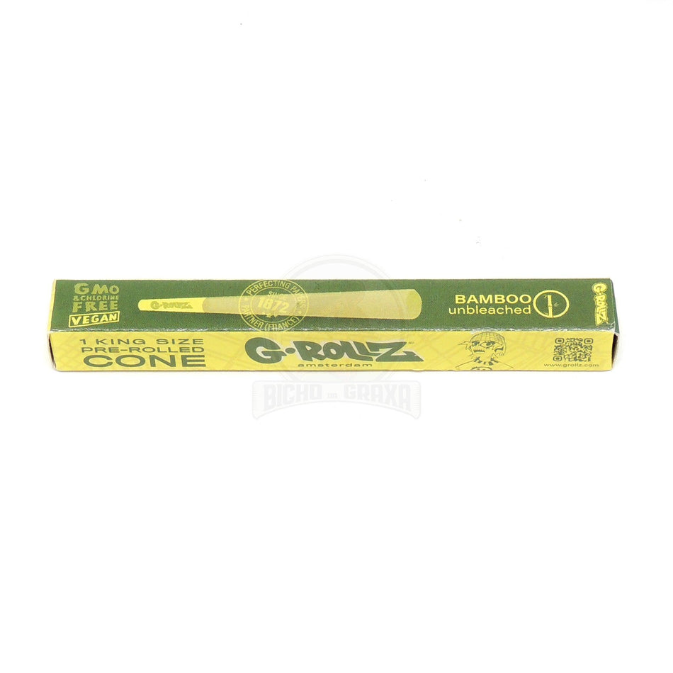 Cone Pré-Enrolado King Size G-Rollz Amarelo