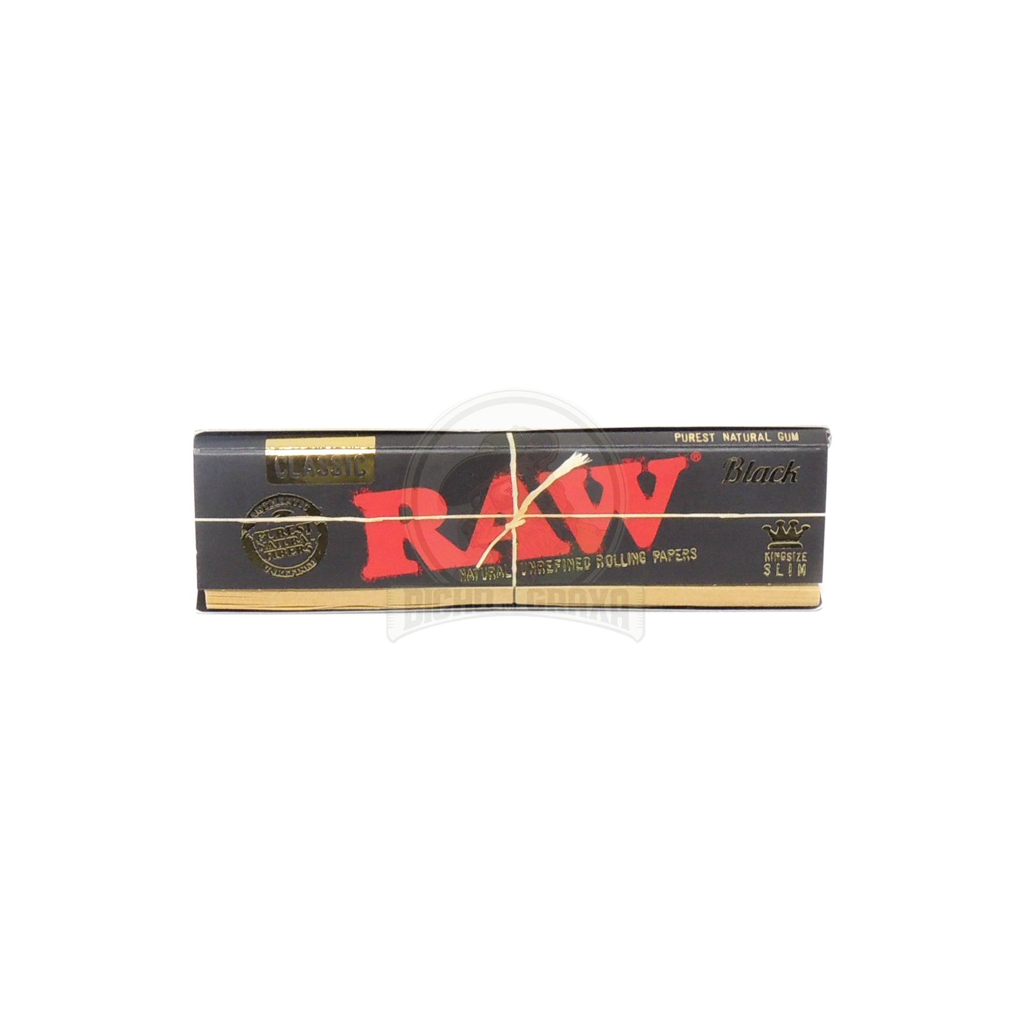 Connoisseur Black Kingsize Slim + Tips RAW - Bicho da Graxa