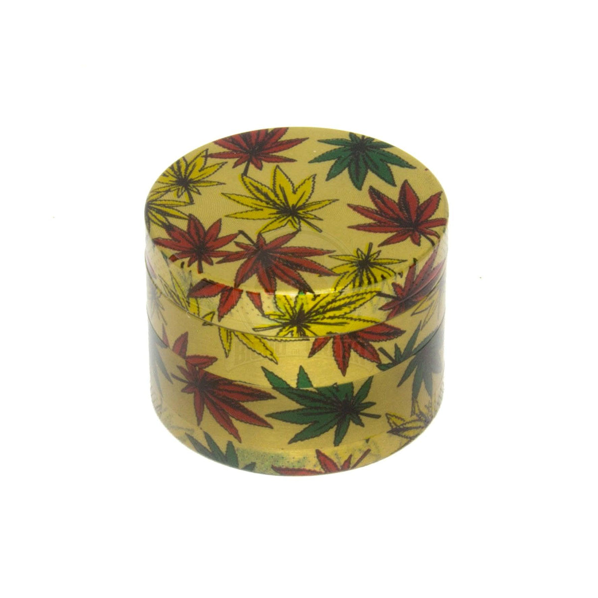 Dichavador em Metal 4 Partes Dourado weed - Bicho da Graxa