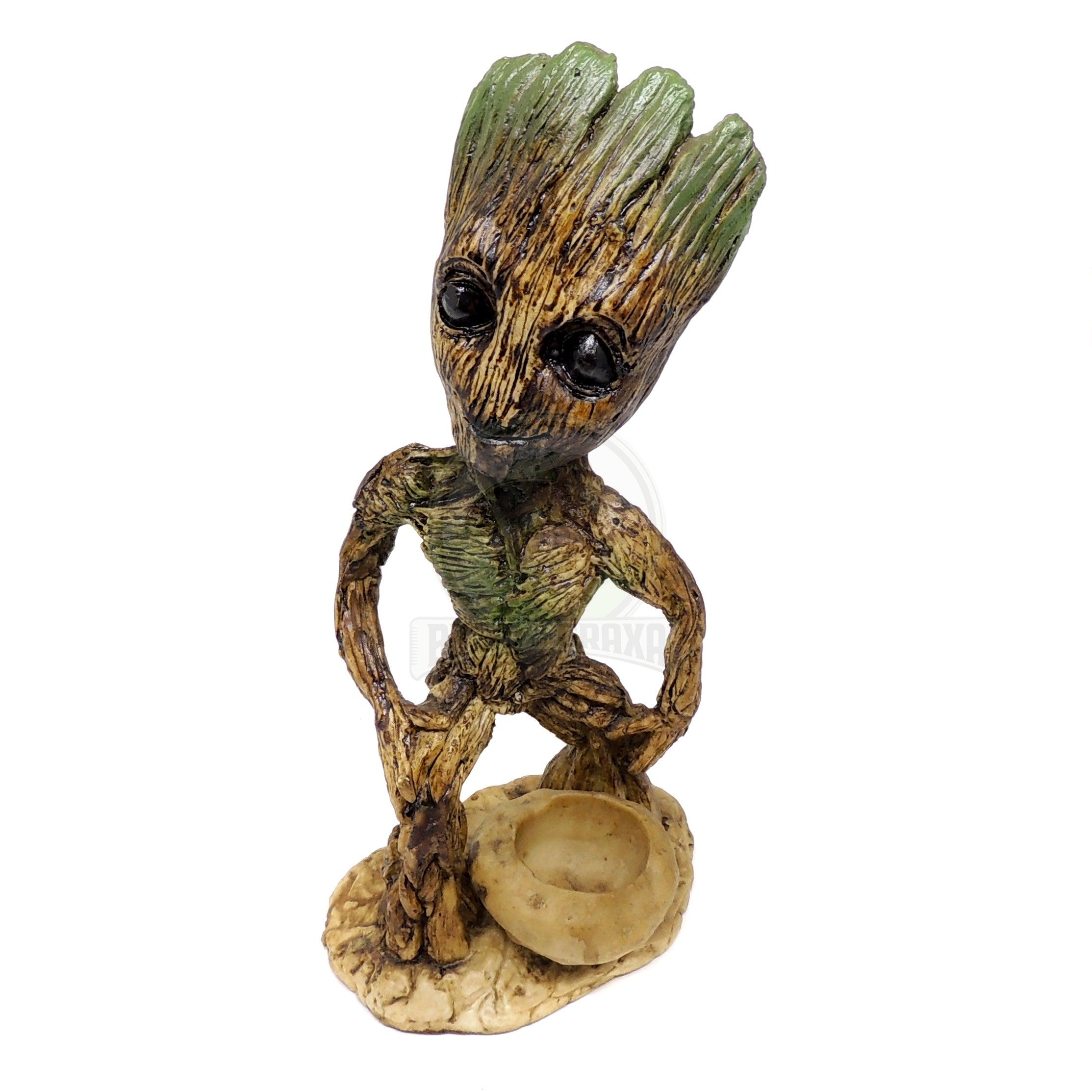 Estátua em Resina Baby Groot - Bicho da Graxa