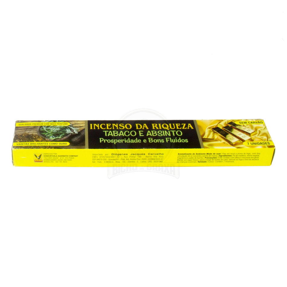 Incenso da Riqueza Tabaco e Asinto