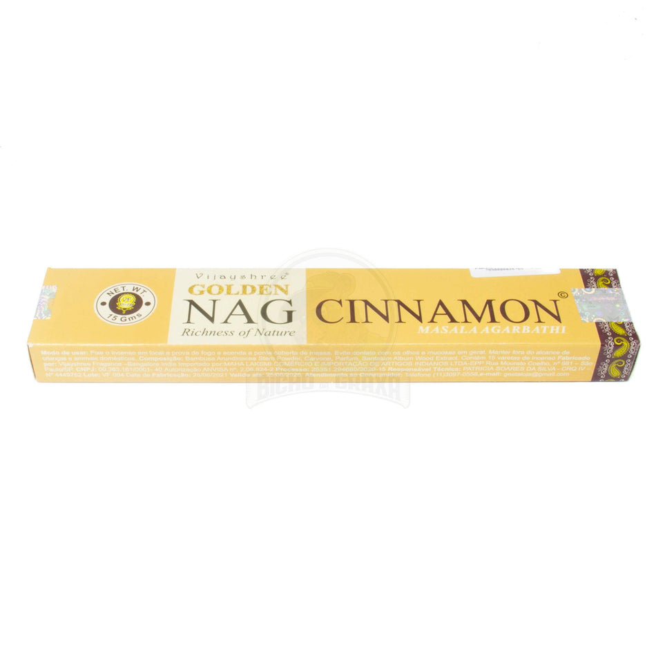 Incenso Natural 8 Varetas Cinnamon Nag - Bicho da Graxa