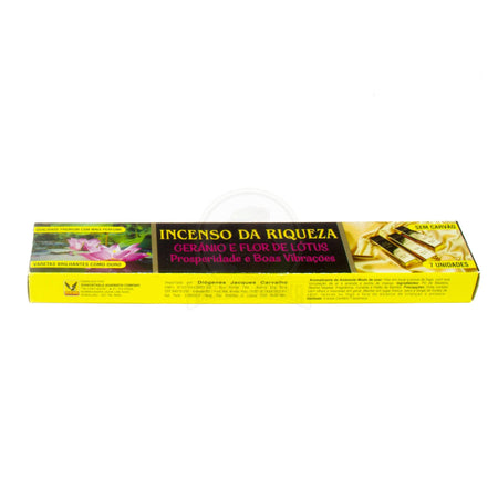 Incenso Natural da Gerânio e Flor de Lótus Fábrica do Aroma - Bicho da Graxa