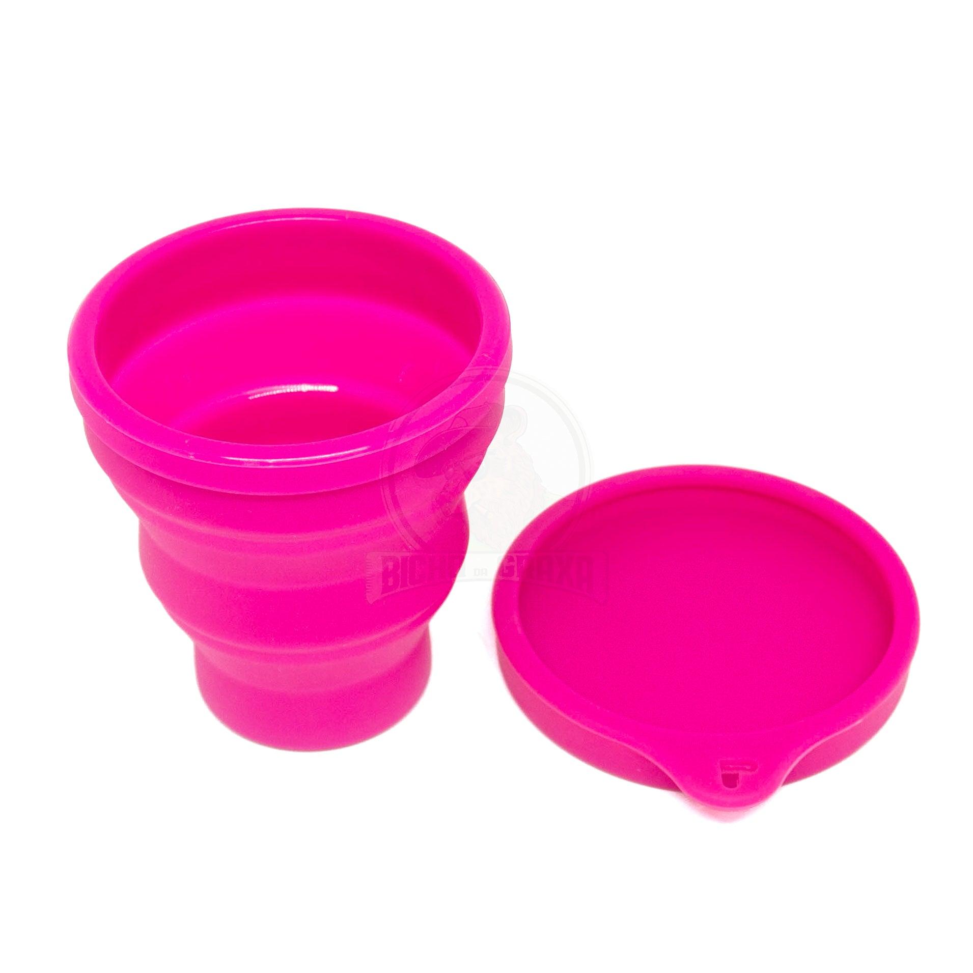 Pote Retrátil Hermético em Silicone Rosa SlowBurning - Bicho da Graxa