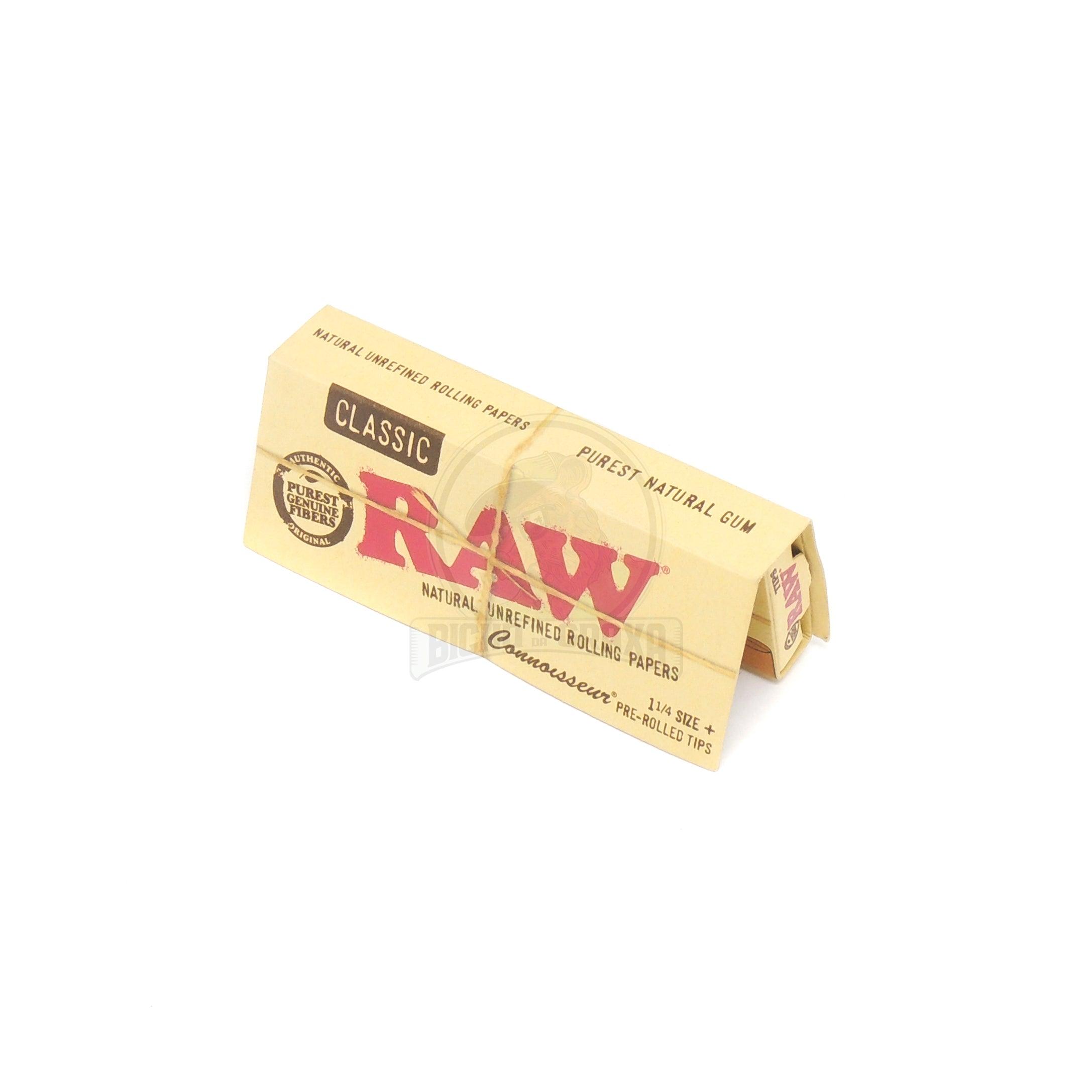 Raw Connoisseur Classic 11/4 size + Pre-rolled Tips RAW - Bicho da Graxa