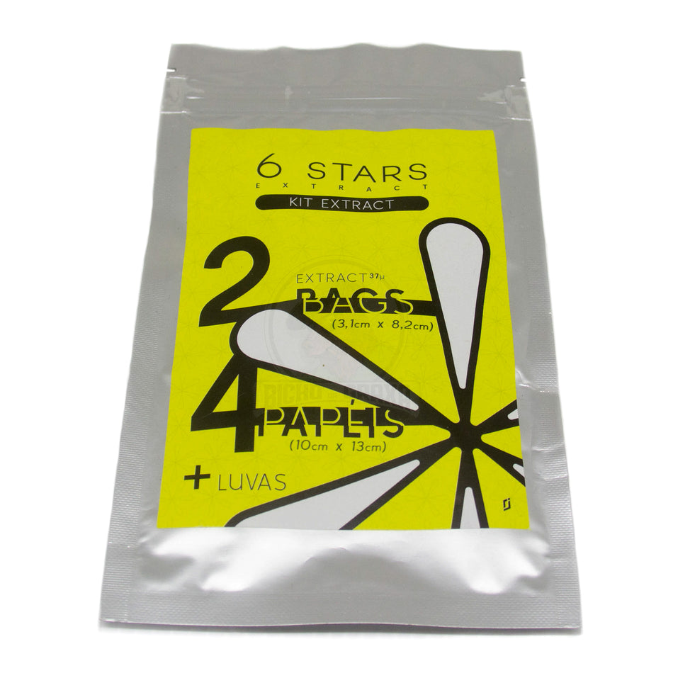 Kit Extract 6 Stars 2 Bags + 4 Papéis + Luvas