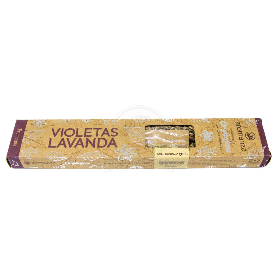 Incenso Aromanza 8 Varetas Violetas Lavanda