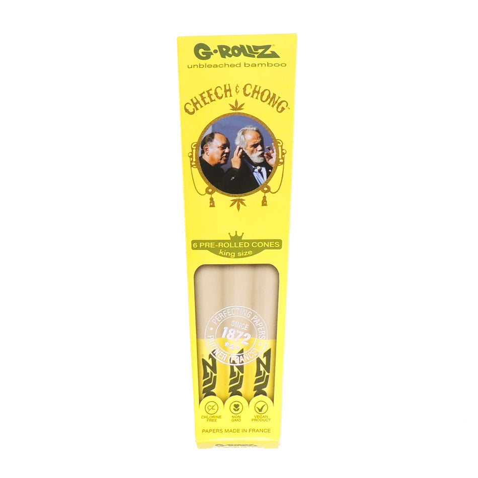 6 Cones Pré Bolados Bamboo KingSize G-Rollz