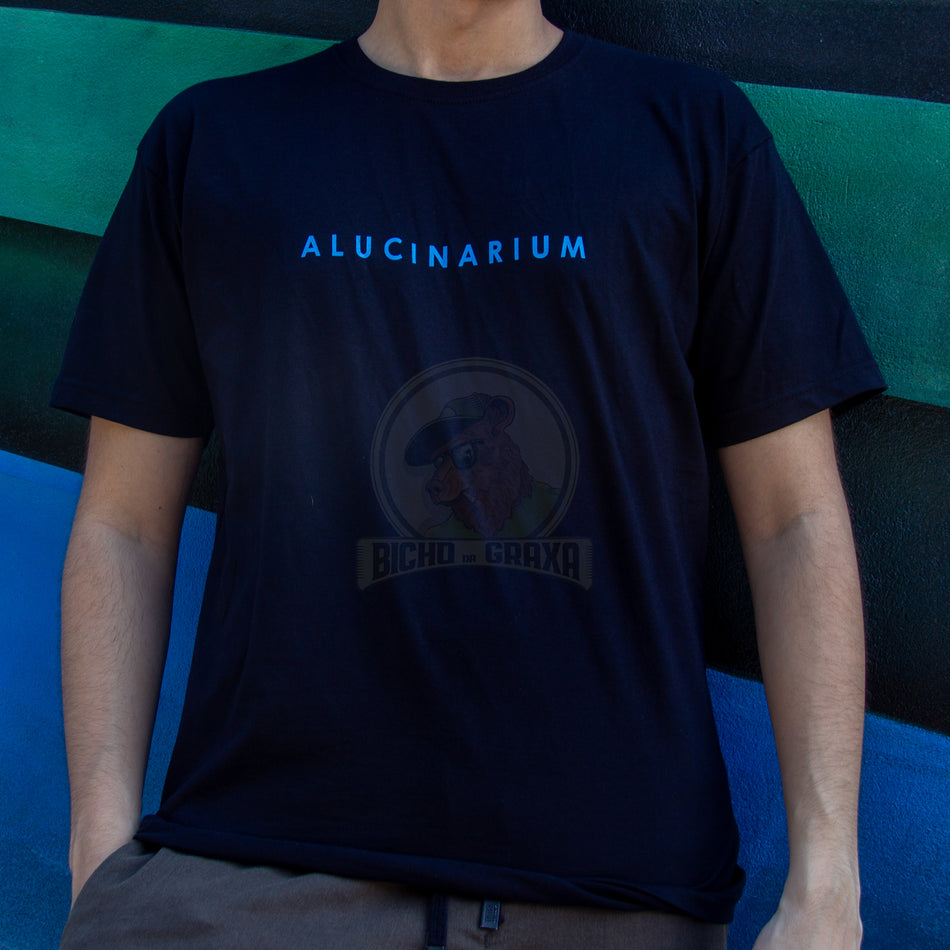 Camisa Manga Curta Preta Alucinarium