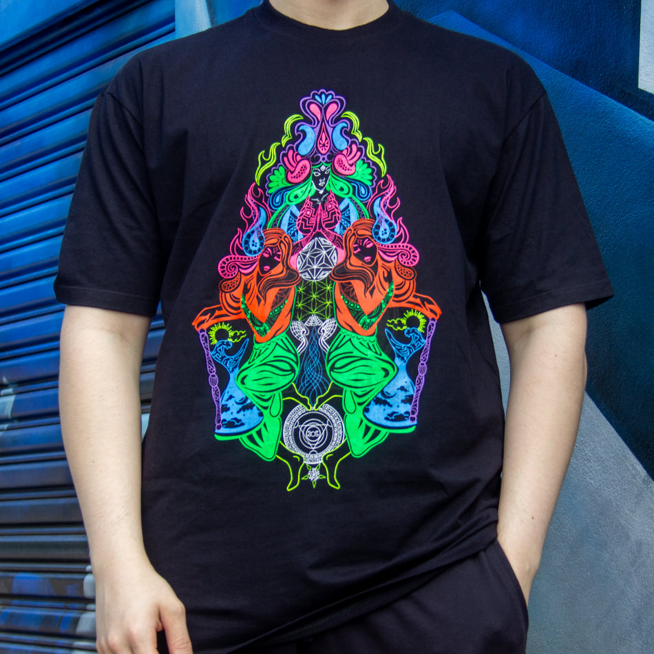 Camisa Manga Curta Preta Alucinarium