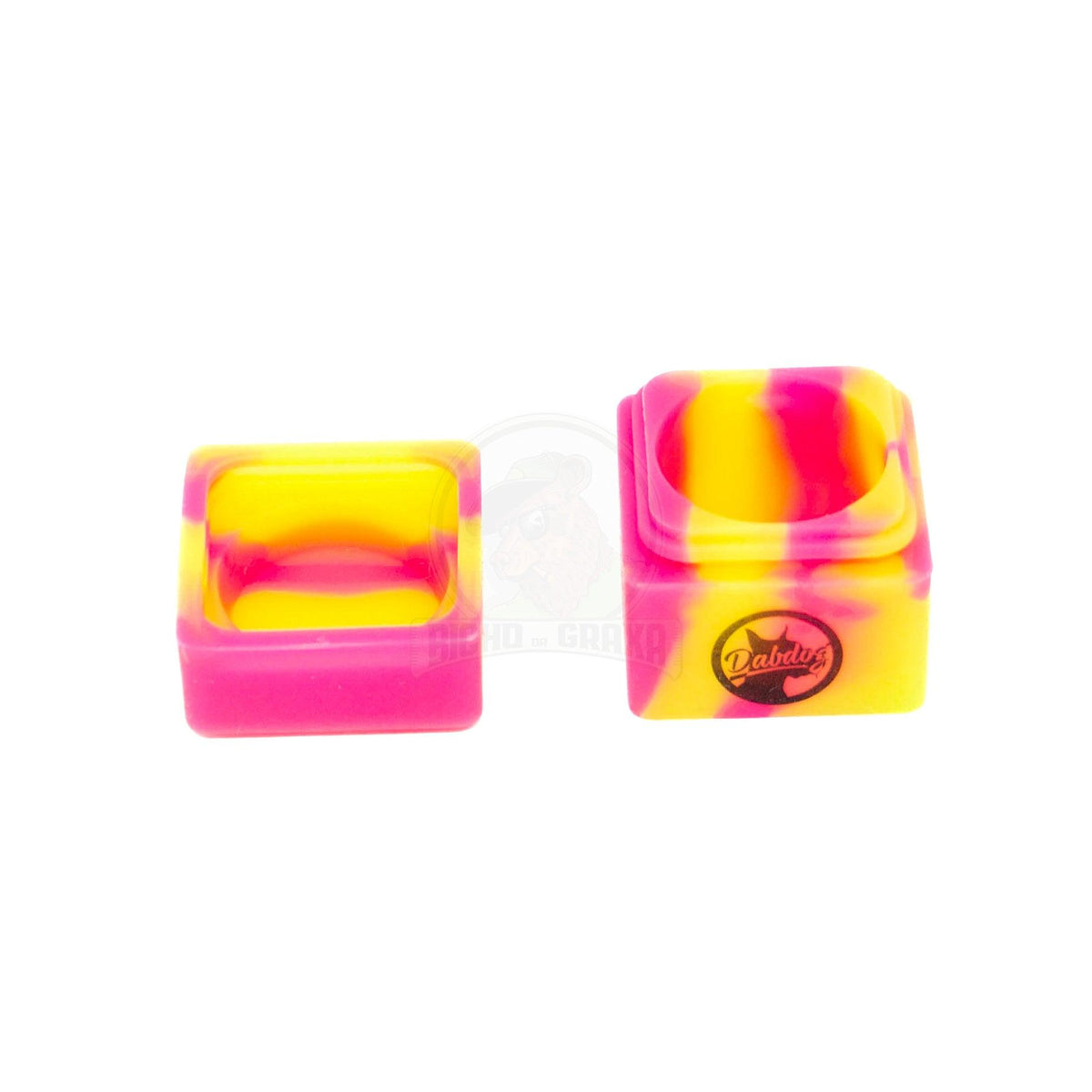 Slick Container Quadrado em Silicone DabDog - Diversas Cores - Bicho da Graxa