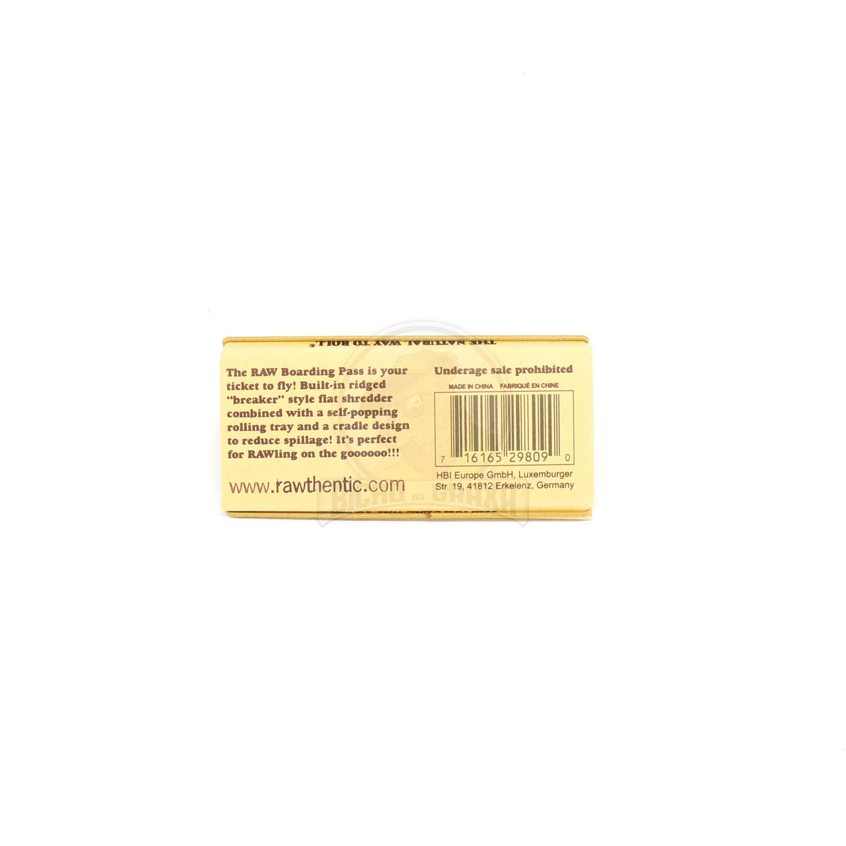 Unrefined Rolling Papers BOARDING PASS RAW - Bicho da Graxa