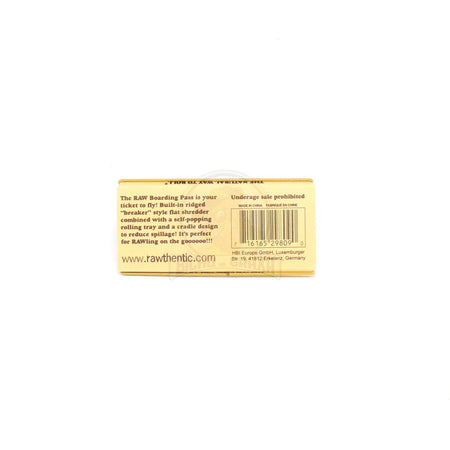 Unrefined Rolling Papers BOARDING PASS RAW - Bicho da Graxa