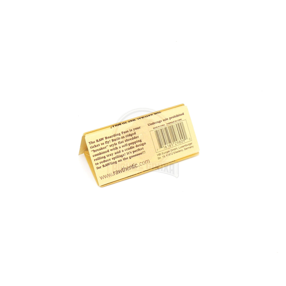 Unrefined Rolling Papers BOARDING PASS RAW - Bicho da Graxa